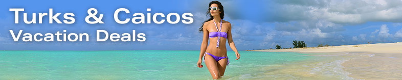 Woman in bikini walking on beach in Turks and Caicos